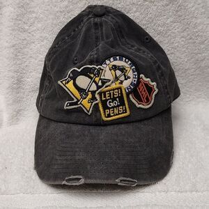 American Needle Pittsburgh Penguins Patches Sliderback Hat - New